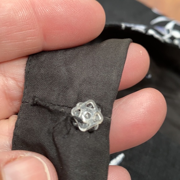 Sleeveless Black Embroidered dress 6 - Picture 12 of 13